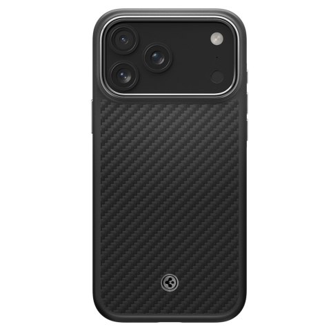Etui ochronne case na iPhone 17 Pro Max Enzo Aramid T MagSafe - czarno-srebrne SPIGEN