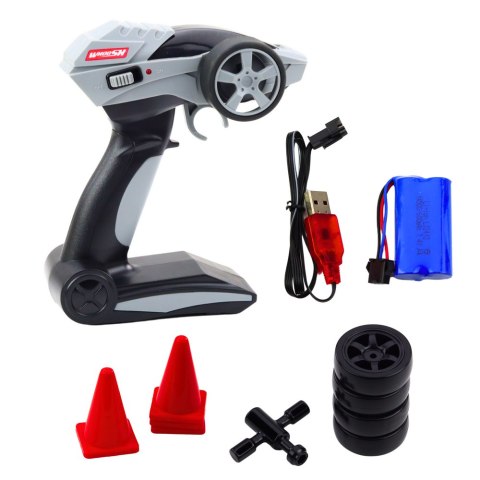 Samochód Wyścigowy Auto Do Driftu RC Niebieskie 30km/h 1:16 LEAN Toys