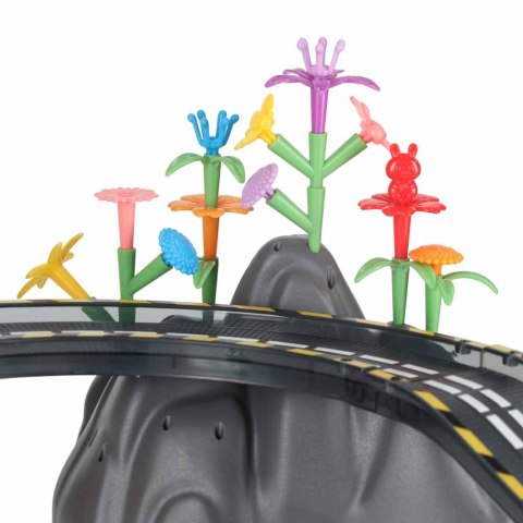 Tor wyścigowy samochodowy magnetyczny 1 pojazd świecący 153 elementy Kik Sp. z o. o. Sp. k.