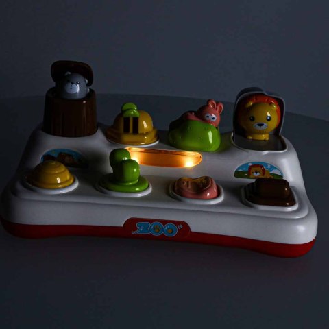 Zabawka edukacyjna pop-up wyskakujące zwierzątka światła dźwięk Kik Sp. z o. o. Sp. k.