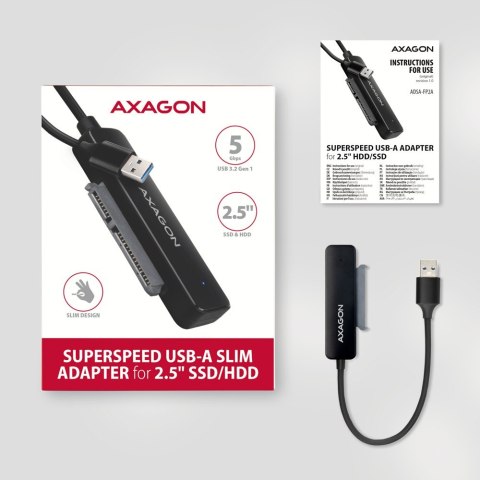 ADSA-FP2A Adapter USB-A 5Gbps SATA 6G 2.5" HDD/SSD FASTPort2 AXAGON