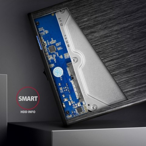 EE35-XA3 Obudowa zewnętrzna aluminiowa, USB 3.2 Gen 1 SATA 3G 3.5" AXAGON
