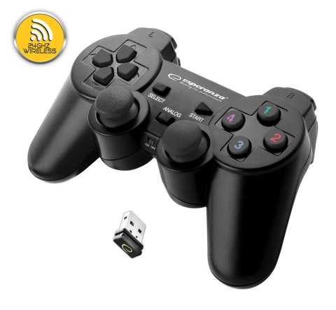 GAMEPAD BEZPRZEWODOWY 2.4GH PS3/PC GLADITOR Esperanza