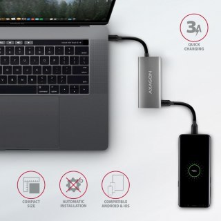 HMC-4G2 Hub USB Gen2 10Gbps, 2x USB-A + 2x USB-C, 13cm USB-C kabel AXAGON