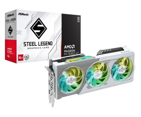 Karta graficzna Radeon RX 9060 XT STEEL LEGEND 16GB GDDR6 128bit ASRock