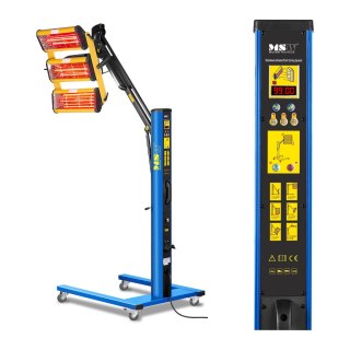 Promiennik ciepła podczerwieni lakierniczy do suszenia farb na statywie 3300W MSW