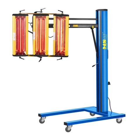 Promiennik ciepła podczerwieni lakierniczy do suszenia farb na statywie 3300W MSW