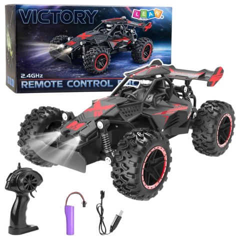 Samochód Zdalnie Sterowany RC Terenowy Czerwony 1:18 20 km/h LEAN Toys