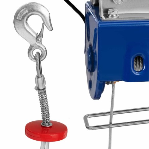 Wciągarka elektryczna z suwnicą linowa 1600 W 12 m 500 kg MSW