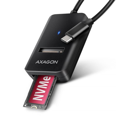 ADM2-CM Adapter USB3.2 Gen 2 M.2 NVMe/SATA SSD 10cm USB-C cable AXAGON