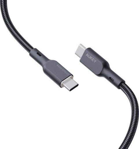 CB-KCC101 kabel USB-C - USB-C 1m 100W PD 5A 20V kevlar + nylonowy oplot AUKEY