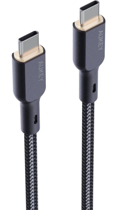 CB-KCC101 kabel USB-C - USB-C 1m 100W PD 5A 20V kevlar + nylonowy oplot AUKEY