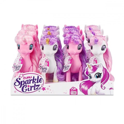 Figurki Jednorożce z Kucykami karton 12 sztuk ZURU Sparkle Girlz