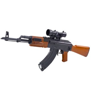 Karabin AK Na Kulki Wodne Hydrożelowe Celownik Akcesoria Okulary 96cm LEAN Toys