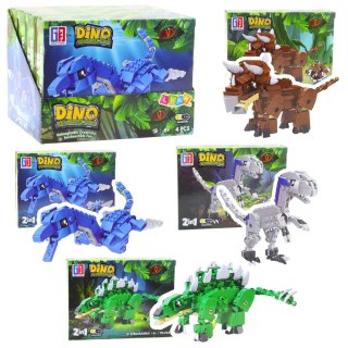 Klocki Konstrukcyjne Zestaw Dinozaur Robot 2w1 148-175 el. Mix LEAN TOYS