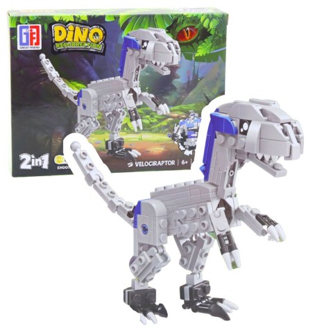 Klocki Konstrukcyjne Zestaw Dinozaur Robot 2w1 148-175 el. Mix LEAN TOYS