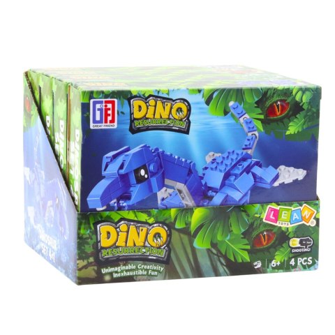 Klocki Konstrukcyjne Zestaw Dinozaur Robot 2w1 148-175 el. Mix LEAN TOYS