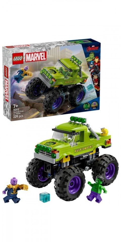 Klocki Super Heroes 76312 Monster truck Hulka kontra Thanos LEGO
