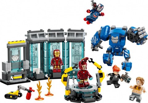 Klocki Super Heroes 76315 Laboratorium Iron Mana: Zbrojownia LEGO