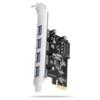 PCEU-430RS Kontroler PCIe 4x port USB 3.2 GEN 1, UASP, chipset Renesas, 15-pin SATA zasilacz AXAGON