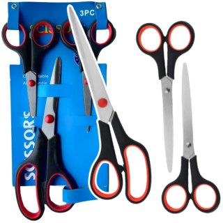 Zestaw Nożyczek Biurowe Uniwersalne 3szt. LEAN