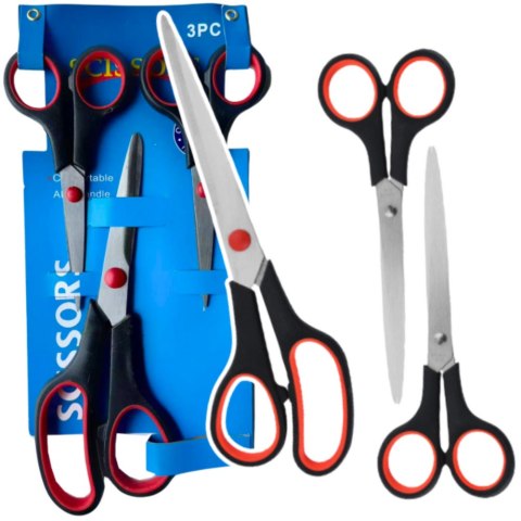 Zestaw Nożyczek Biurowe Uniwersalne 3szt. LEAN