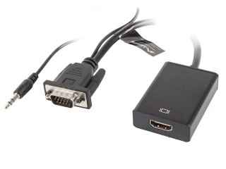 Adapter VGA(M) + Audio -> HDMI(Ż) Lanberg