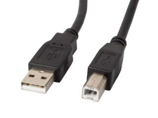 Kabel USB 2.0 AM-BM 3M czarny Lanberg