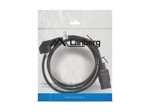 Kabel zasilający CEE 7/7 - IEC 320 C19 16A VDE 1.8M czarny Lanberg
