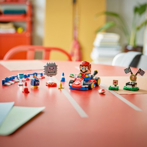 Klocki Super Mario 72043 Mario Kart - Interaktywna figurka LEGO Mario i Standard Kart LEGO