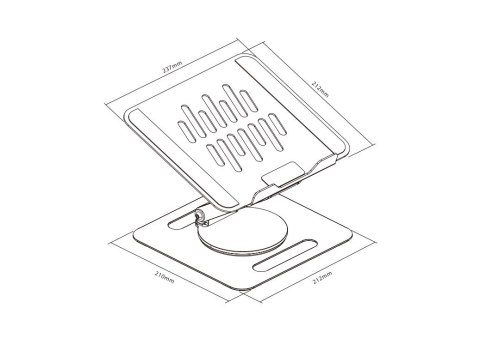 Podstawka stojak pod laptop/tablet TB-LPT2 do 15 cali 10kg TB