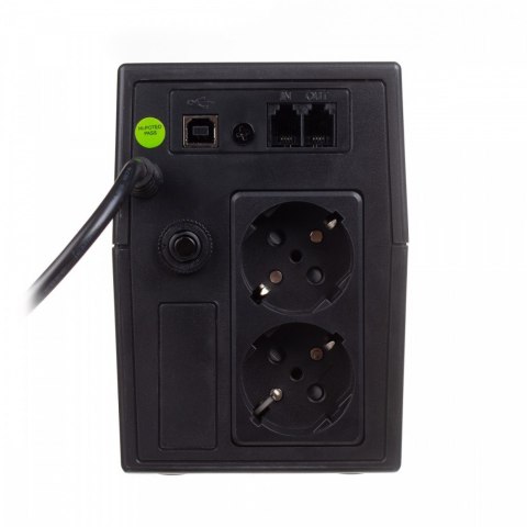 Zasilacz awaryjny UPS Line-Ineractive LCD, 800VA/480W, 1x12V/9Ah, AVR, 2xSCHUKO, USB, RJ11 Digitus