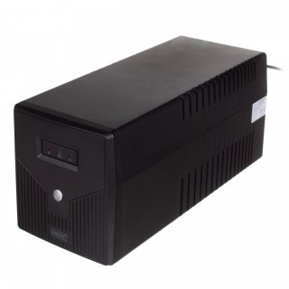 Zasilacz awaryjny UPS Line-Ineractive LED, 1000VA/600W, 2x12V/7Ah, AVR, 4xSCHUKO, USB, RS232, RJ45 Digitus