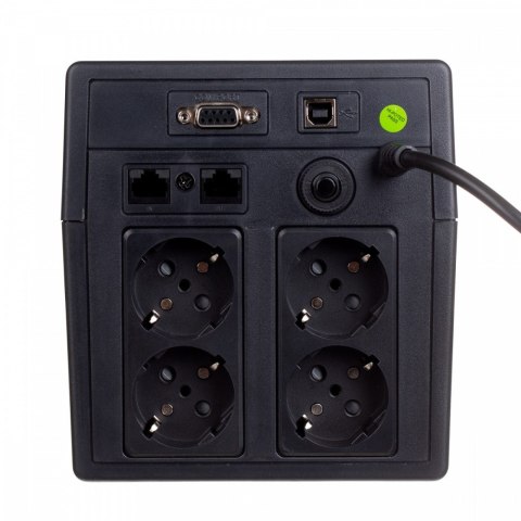 Zasilacz awaryjny UPS Line-Ineractive LED, 1000VA/600W, 2x12V/7Ah, AVR, 4xSCHUKO, USB, RS232, RJ45 Digitus