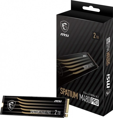 Dysk SSD SPATIUM M480 PRO 2TB M.2 PCIe4 7400/7000MB/s MSI