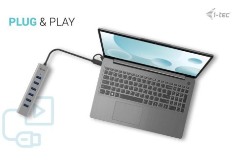 Hub USB-C Charging Metal HUB 7 Port I-tec