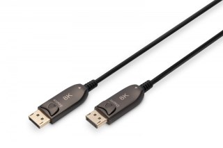 Kabel połączeniowy hybrydowy AOC DisplayPort 1.4 8K/60Hz UHD DP/DP M/M 15m Czarny Digitus