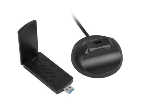 Karta sieciowa bezprzewodowa WIFI NC-3000-WI USB 3.0 AX3000 TRI-BAND 2 wewnętrzne anteny Lanberg