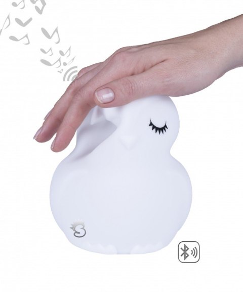 Lampka nocna silikonowa zmieniająca kolory z głośnikiem Bluetooth Świetlaczek Sówka HU HU Mesmed