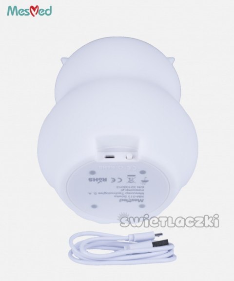 Lampka silikonowa nocna MM013 Sówka z pilotem Mesmed