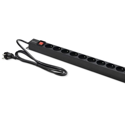 Listwa zasilająca PDU do RACK | 16A | 16xFRENCH | Pionowa | 1.8m Qoltec