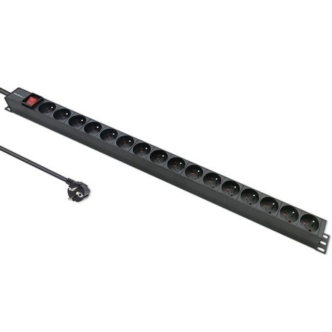 Listwa zasilająca PDU do RACK | 16A | 16xFRENCH | Pionowa | 1.8m Qoltec