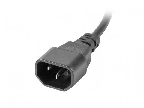 Listwa zasilająca rack PDU 19 cali 1U 16A 5x230V 2m czarna C14 Lanberg