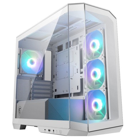 Obudowa MAG PANO M100R PZ WHITE TEMPERED GLASS USB MSI