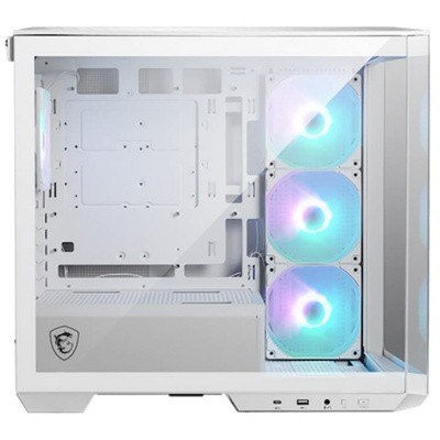 Obudowa MAG PANO M100R PZ WHITE TEMPERED GLASS USB MSI