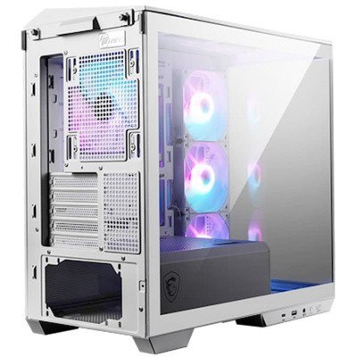 Obudowa MAG PANO M100R PZ WHITE TEMPERED GLASS USB MSI