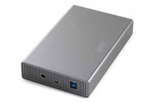 Obudowa USB 3.0 na dysk SSD/HDD 2.5" oraz 3.5" SATA III max. 16 TB z zasilaczem, aluminiowa Digitus