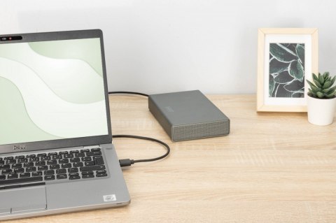 Obudowa USB 3.0 na dysk SSD/HDD 2.5" oraz 3.5" SATA III max. 16 TB z zasilaczem, aluminiowa Digitus