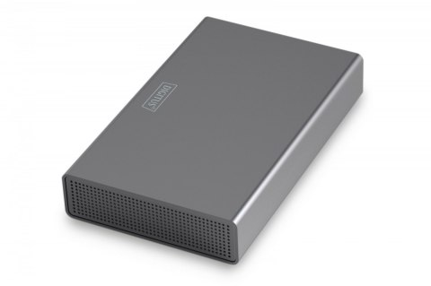 Obudowa USB 3.0 na dysk SSD/HDD 2.5" oraz 3.5" SATA III max. 16 TB z zasilaczem, aluminiowa Digitus