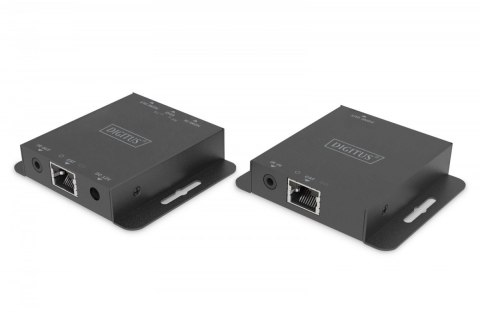 Przedłużacz/Extender HDMI 4K 30Hz 70m po skrętce Cat.5e/6/7/8 HDCP 1.4 EDID IR PoC, zestaw Digitus